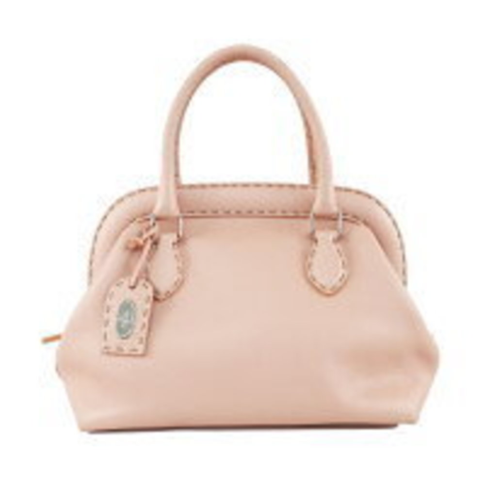 Fendi Leather Pink Selleria Handbag